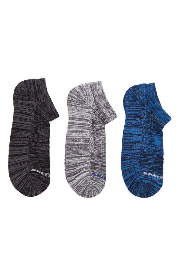 U 3 PACK NO SHOW HALF TER Çok Renkli Unisex Çorap