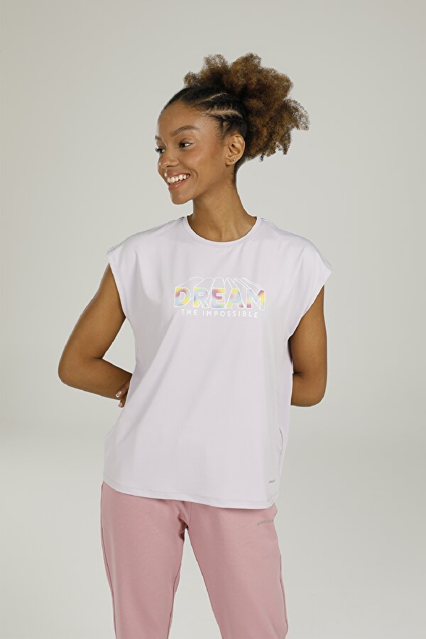 CT1097 AMY SLOGAN DETAILE LILAC Woman 054