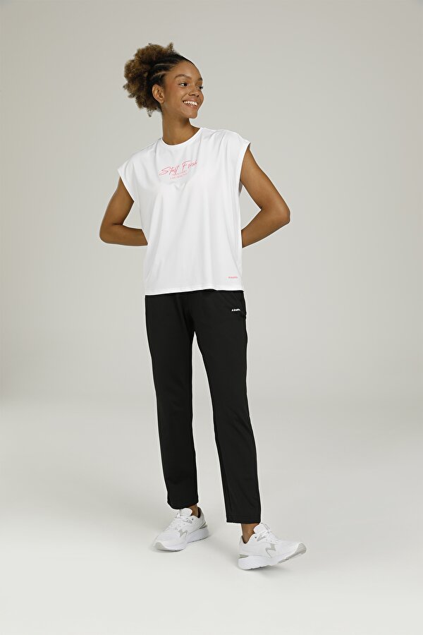SN773 MIA SLOGAN T-SHIRT Beyaz Kadın Kısa Kol T-Shirt