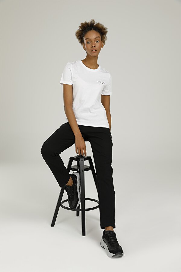 Lumberjack Anna C Neck Slogan T-Shir Белый Женщина Футболка