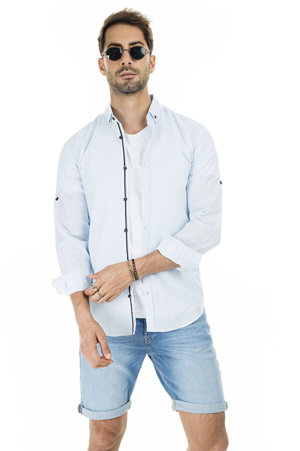 Erkek Gömlek CF20S111871 AÇIK MAVİ