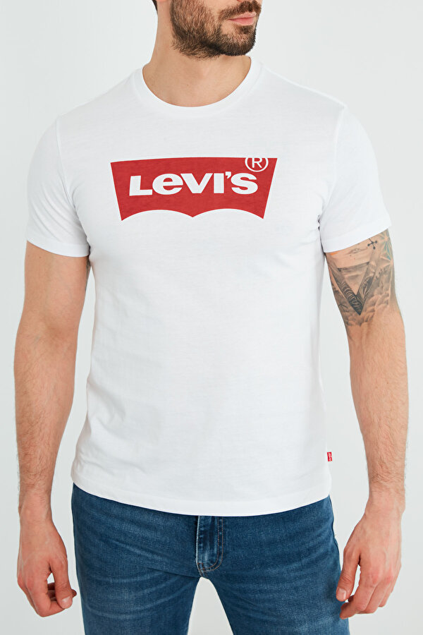 Erkek T Shirt 17783-0314 BEYAZ