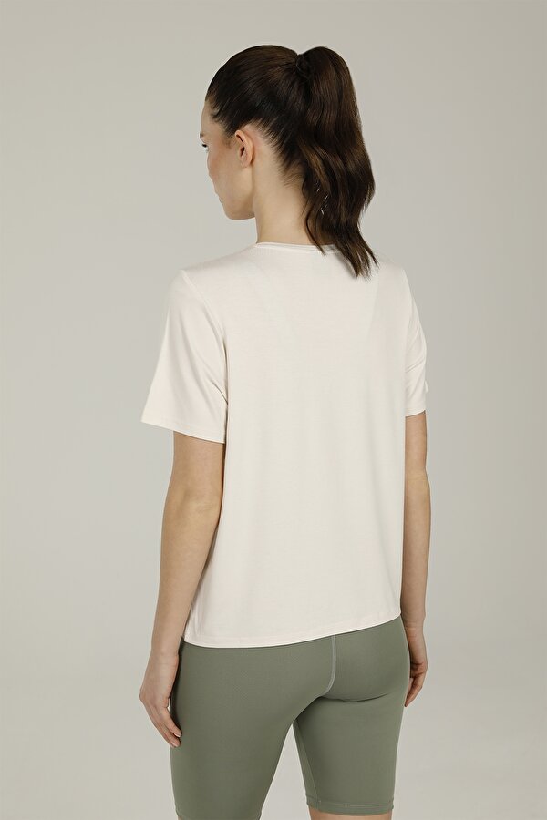 CT1009 NOVA PRINTED T-SHI ECRU Woman 054