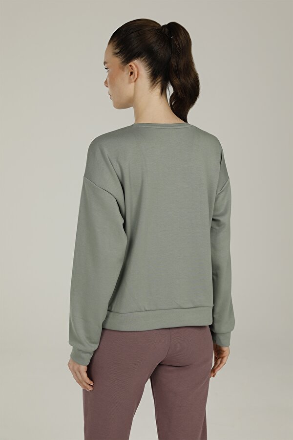 CT1185 AMY MINIMAL SWEATS PASTEL KHAKI Woman 060