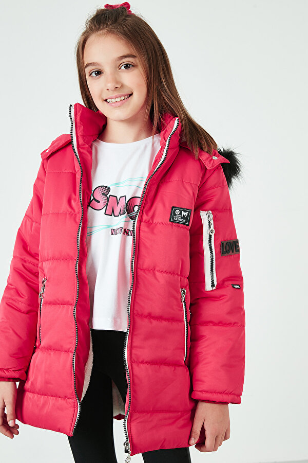 Kız Çocuk Mont 6035054 KIRMIZI