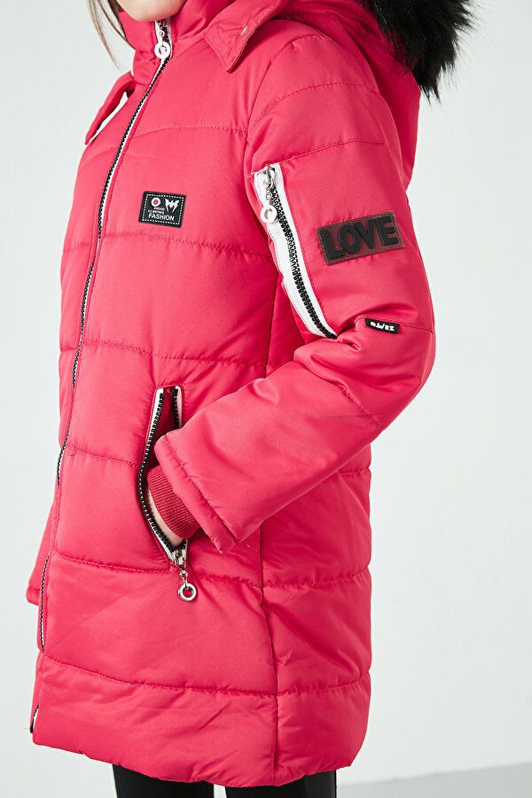 Kız Çocuk Mont 6035054 KIRMIZI