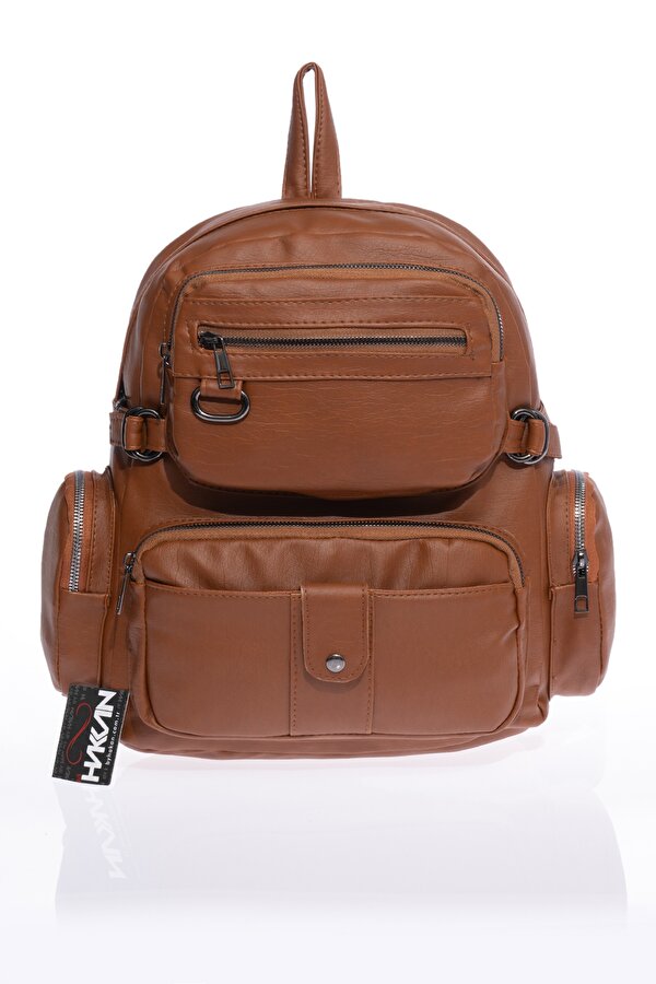 JN-501 YERLİ YIKAMA DERİ KADIN SIRT ÇANTA BAYAN ÇANTA TABA