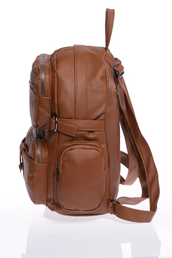 JN-501 YERLİ YIKAMA DERİ KADIN SIRT ÇANTA BAYAN ÇANTA TABA