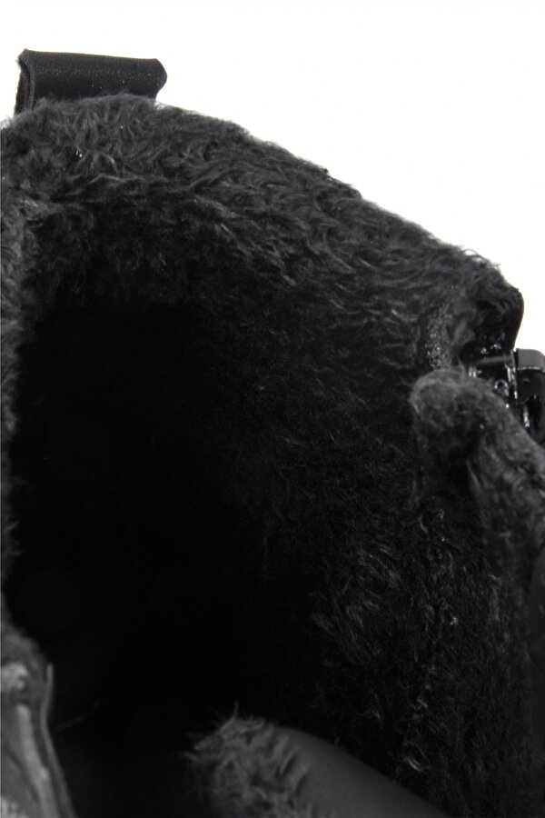 Aspor 528 Siyah Fermuarlı İçi Kürklü Erkek Bot