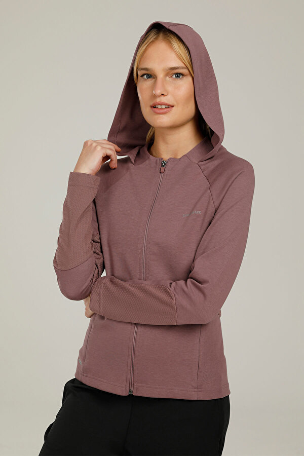 CT321 MILA FULL ZIP HOODI PASTEL PURPLE Woman 124