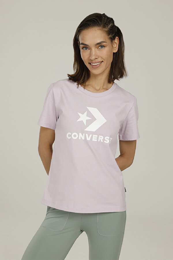 STAR CHEVRON Pembe Kadın Kısa Kol T-Shirt