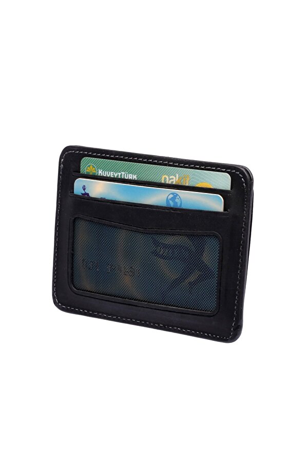 WEST POLO 115C ESKİTME  HAKİKİ DERİ  KARTLIK CÜZDAN SİYAH