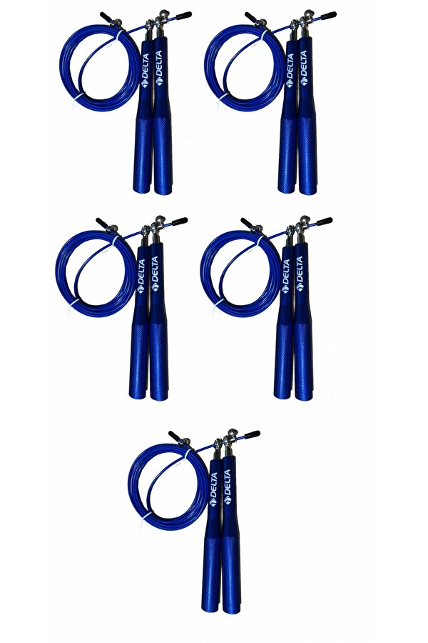 5 Adet Pro Crossfit Speed Jump Rope Alüminyum Sap Çelik Telli Hızlı Atlama İpi
