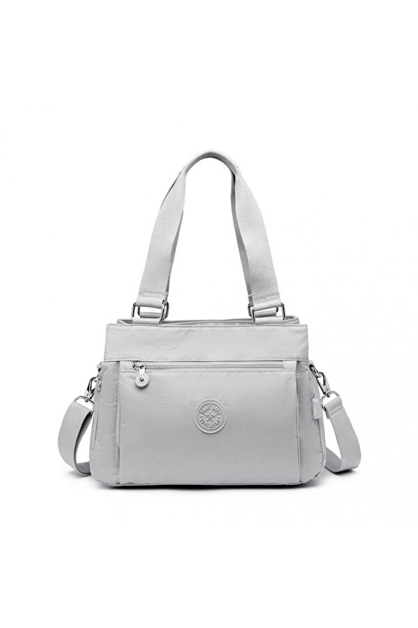 Kadın Omuz Çantası Krinkıl Kumaş 1125 A.Gri