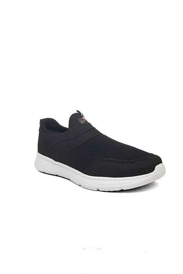075-22 Faylon Aqua Sneakers Ayakkabı 36-39 Siyah Beyaz
