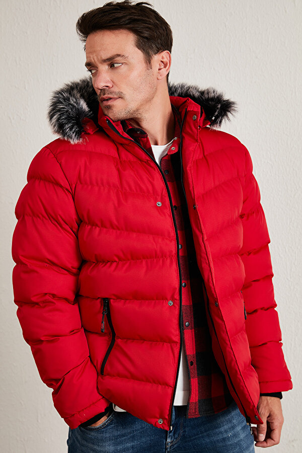 Erkek Mont 5761080 B KIRMIZI