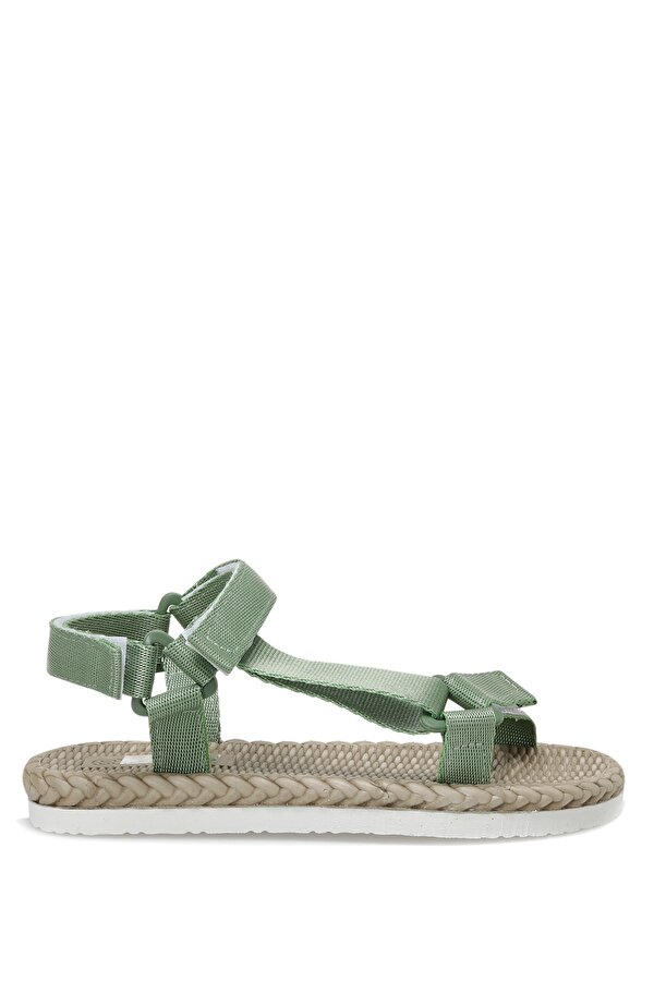 CS22058 2FX Haki Kadın Düz Sandalet