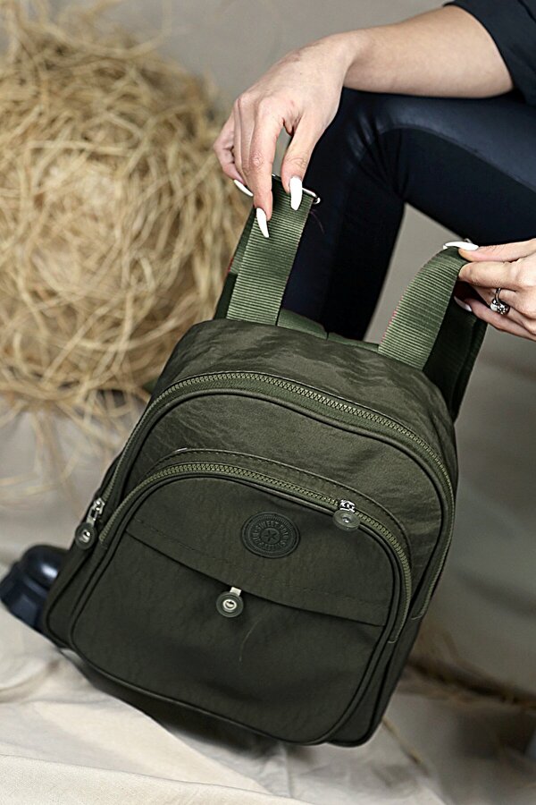 FINE Kadın Krinkıl Kumaş Sırt Çantası