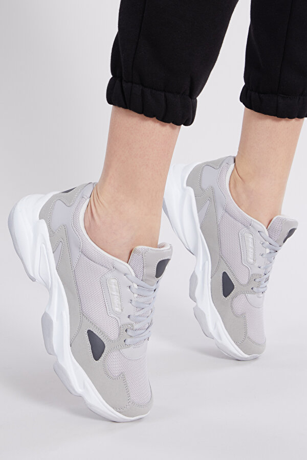Unisex Gri Spor Ayakkabı Zhr