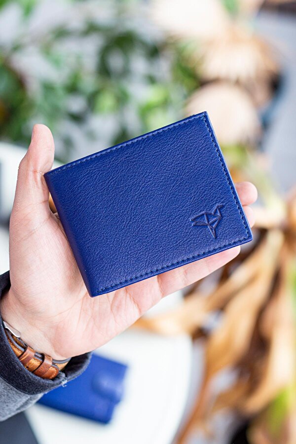 Jackson Hakiki Deri Bozuk Para Gözlü Cüzdan Lacivert