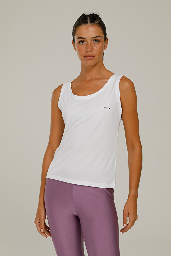 SN232 BASIC PES TANK TOP Beyaz Kadın Atlet
