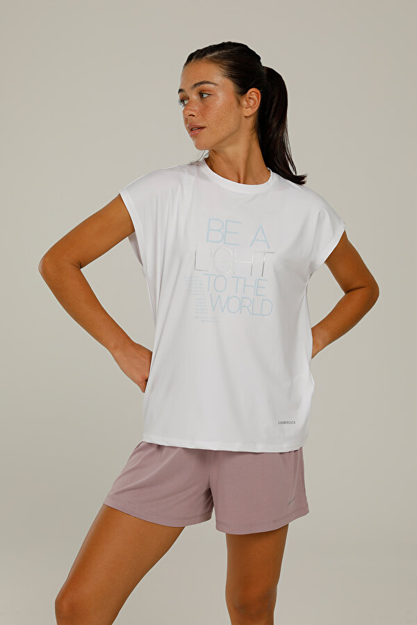 CT1014 LUCY SLOGAN T-SHIR WHITE Woman 054