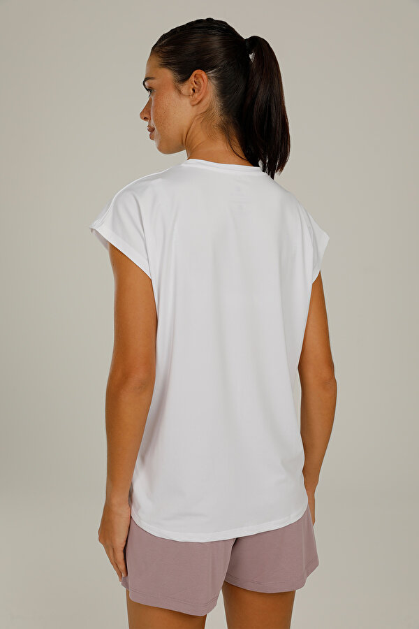 CT1014 LUCY SLOGAN T-SHIR WHITE Woman 054