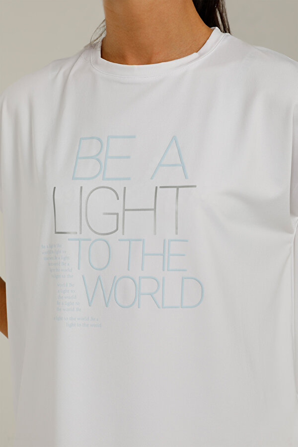 CT1014 LUCY SLOGAN T-SHIR WHITE Woman 054