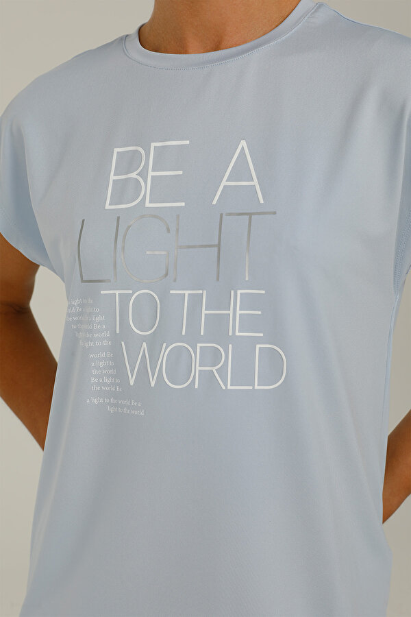 Lumberjack Ct1014 Lucy Slogan T-Shir Синий 008 Женщина Футболка