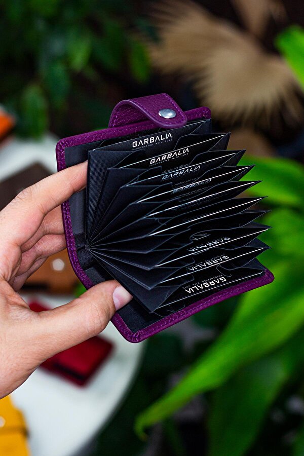 Adanus Hakiki Deri Akordiyon Kartlık Taba