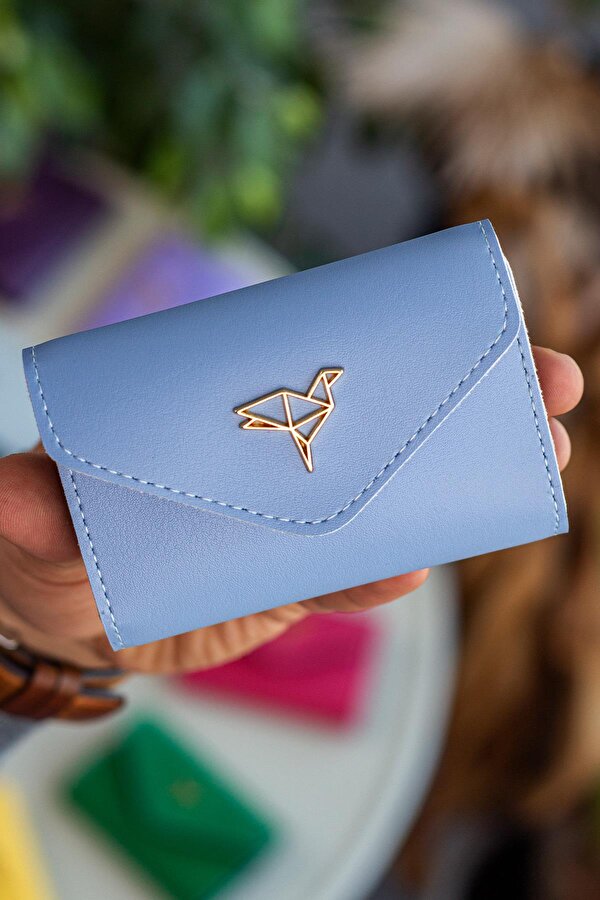 Lviv Vegan Deri Akordiyon Kartlık Turuncu