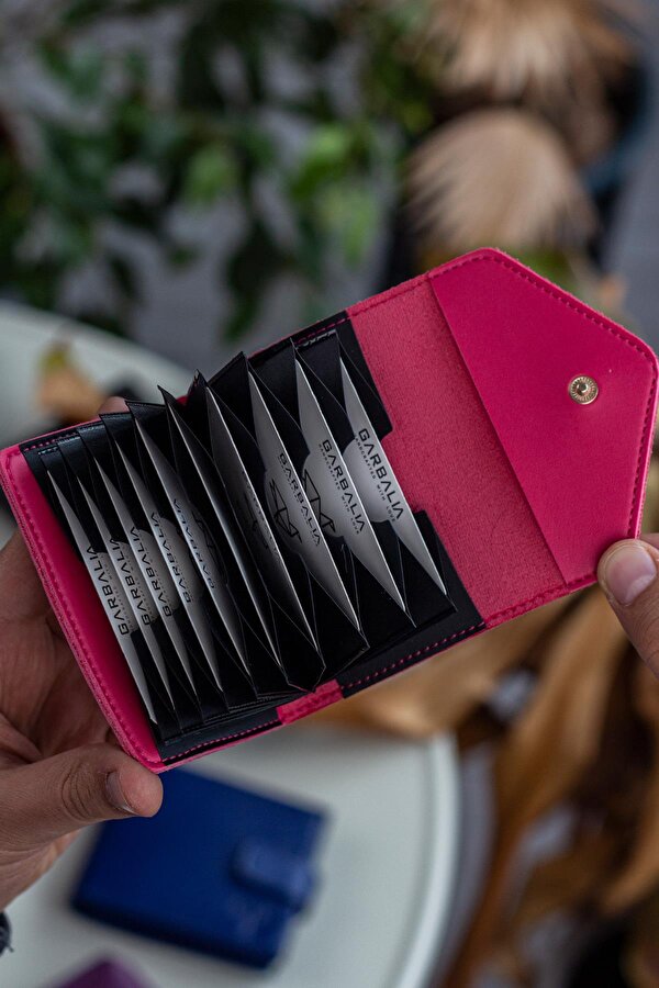 Lviv Vegan Deri Akordiyon Kartlık Antrasit