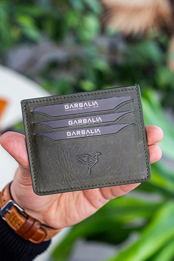 Walteria Crazy Deri Mini Unisex Kartlık Yeşil