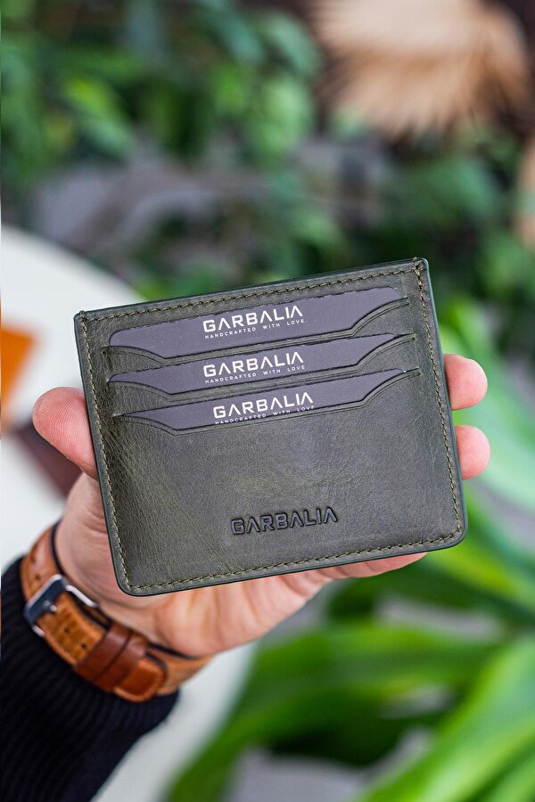 Walteria Crazy Deri Mini Unisex Kartlık Yeşil