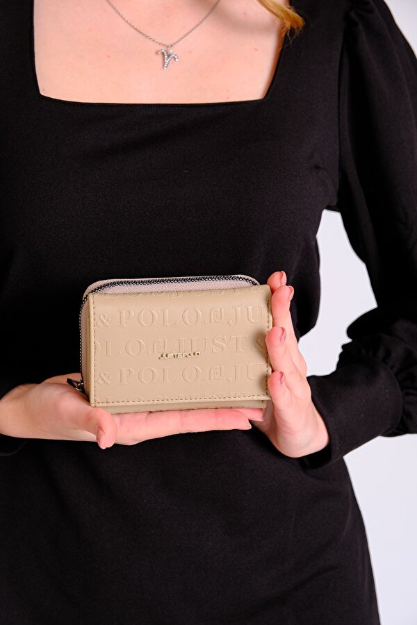 Kadın Mıknatıs Kapaklı Fermuarlı Mini Cüzdan PBU1002