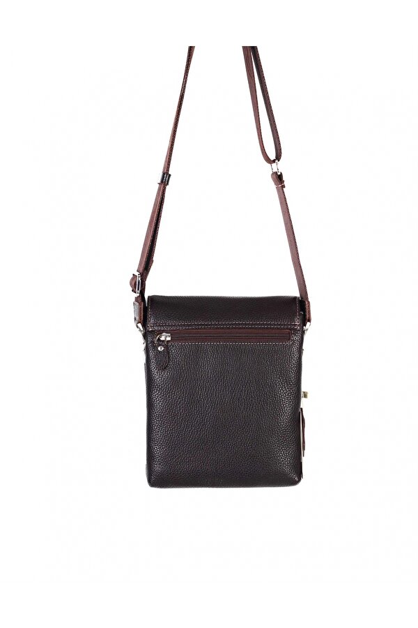 DERİ 355 HAKİKİ DERİ ERKEK OMUZ ASKILI ÇANTA KAHVE