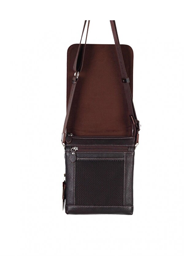 DERİ 355 HAKİKİ DERİ ERKEK OMUZ ASKILI ÇANTA KAHVE