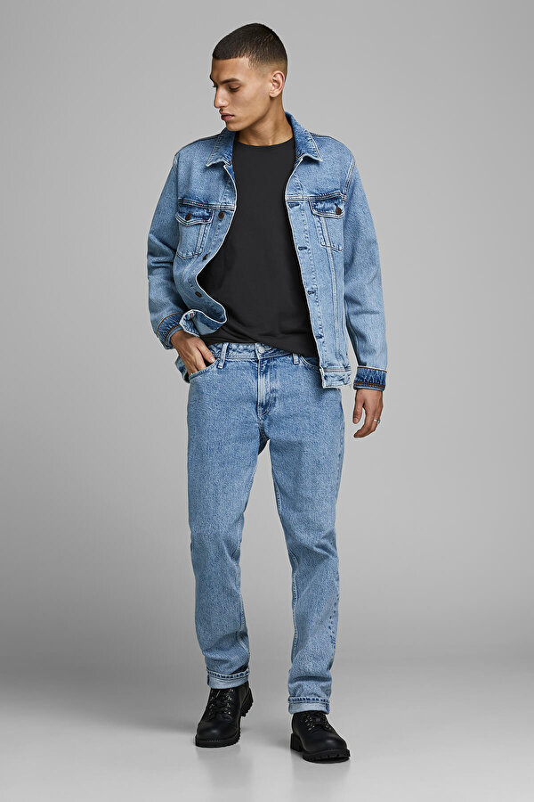 JJEORGANIC BASIC TEE SS O Siyah Erkek Kısa Kol T-Shirt