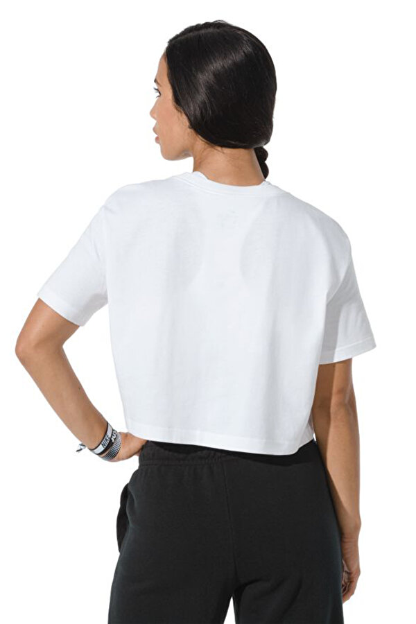 W NSW TEE ESSNTL CRP ICN Beyaz Kadın Kısa Kol T-Shirt