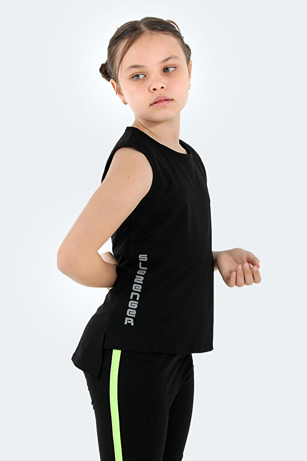 DYLAN Kız Çocuk T-Shirt Siyah