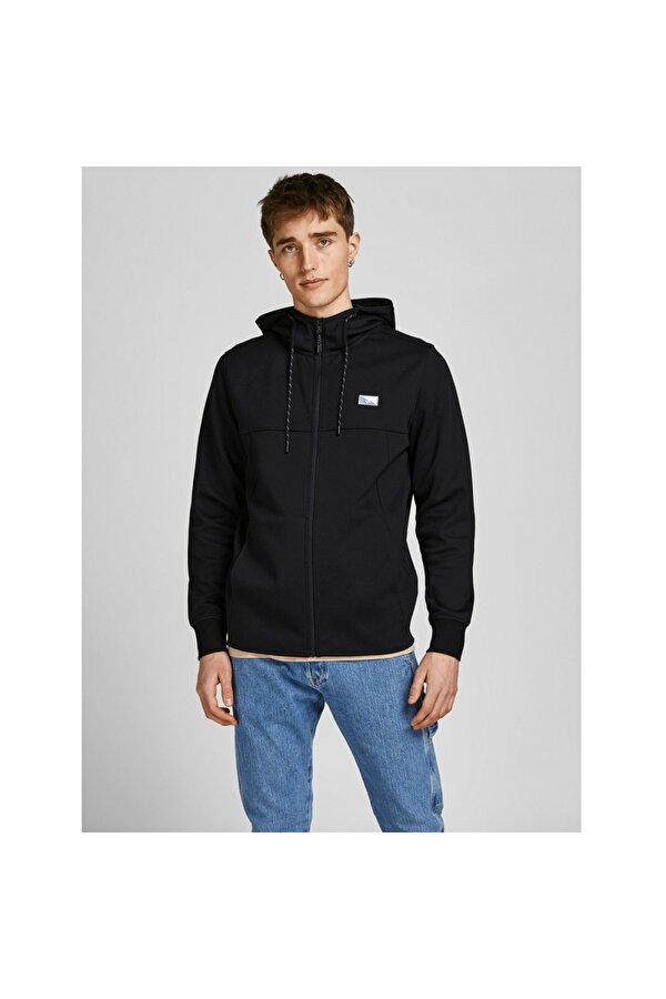Jack&Jones Kapüşonlu Fermuarlı Erkek Sweatshirt