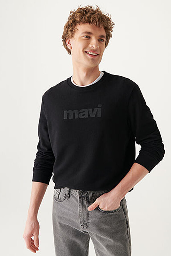 SWEATSHIRT Siyah Erkek Sweatshirt