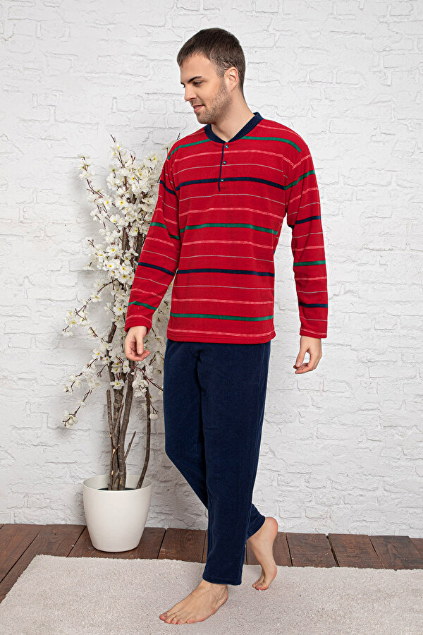 Kışlık Erkek Polar Pijama Takımı