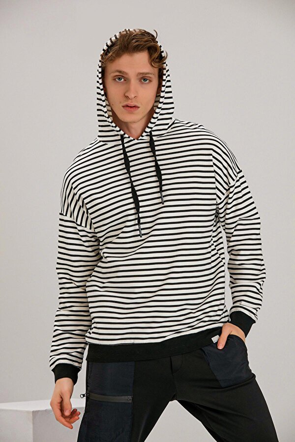ALEXANDERGARDI ÇİZGİLİ SWEATSHİRT (B22-37300)
