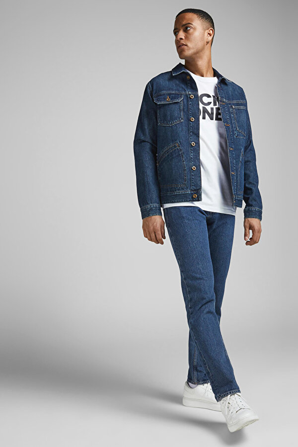 JJECORP LOGO TEE SS O-NEC Beyaz Erkek Kısa Kol T-Shirt