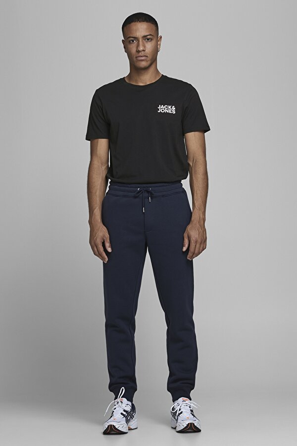 JJECORP LOGO TEE SS O-NEC Siyah Erkek Kısa Kol T-Shirt