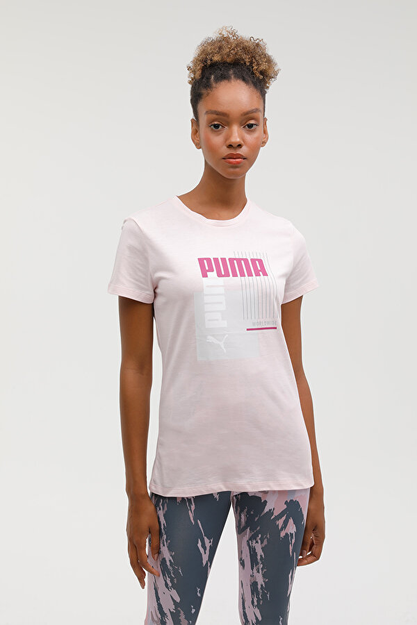 Puma Bppo-000172 Blank Base - Розовый 004 Женщина Футболка