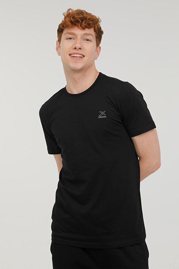 Kinetix M-Sn220 Basic C Neck T-Sh Black Man Sleeve T-Sh