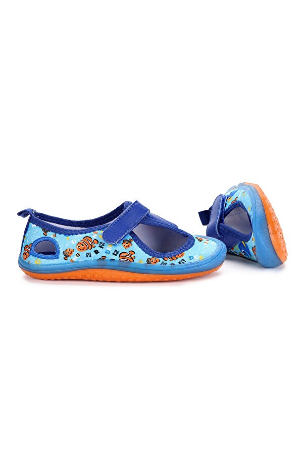 01 Aqua Erkek/Kız Çocuk Sandalet Panduf Ayakkabı Turkuaz