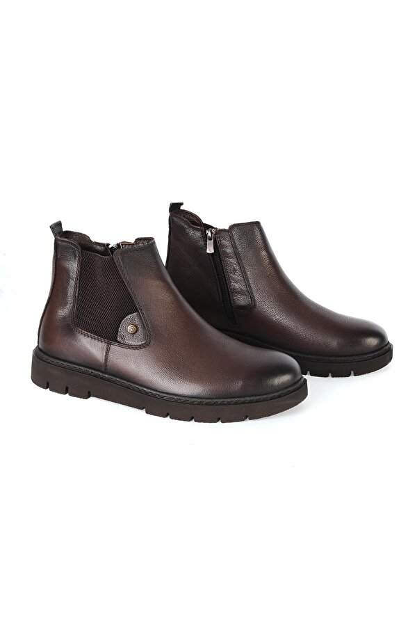 MP 222-4864Mr Kışlık Hakiki Deri Erkek Bot
